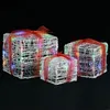 Image de vidaXL Boîtes-cadeaux de Noël décoratives 3 pcs Acrylique colorées
