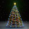Image de vidaXL Guirlande Lumineuse d'Arbre de Noël Lumière de Décoration de Noël Ornement de Noël Jardin Extérieur Cour 150 LED Bleu 150 cm