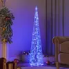 Image de Cône lumineux décoratif à LED Acrylique Bleu 120 cm