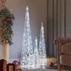 Image de vidaXL Lichtkegelset decoratief LED 60/90/120 cm acryl koudwit328972