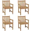 Image de Lot de 4 chaise Vidaxl tissu 90 cm bois
