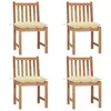 Image de vidaXL Lot de 4 Chaises de Jardin avec Coussins, Sièges de Terrasse, Chaises de Salle à Manger, Meubles de Patio Extérieur, 3073105