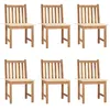 Image de vidaXL Tuinstoelen 6 st met kussens massief teakhout3073117