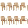 Image de Lot de 8 chaise Vidaxl tissu 90 cm marron