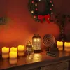 Image de vidaXL Bougies LED sans flamme 24 pcs, avec télécommande Blanc chaud