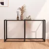 Image de vidaXL Table console Transparent 140x35x75,5 cm Verre trempé331674