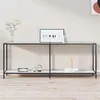 Image de vidaXL Wandtafel 200x35x75,5 cm gehard glas wit331708