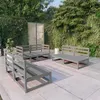 Image de vidaXL 6-delige Loungeset massief grenenhout grijs3075411