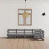 Image de vidaXL Bois de Pin Massif Salon de Jardin 5 pcs Ensemble de Meubles d'Extérieur Mobilier de Patio Mobilier de Jardin Meubles 3075556