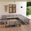 Image de Salon de jardin modulable vidaxl bois massif 13 personnes 13 pieces