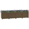 Image de Vidaxl Jardinière Surélevée, 160X40X38 Cm, Polypropylène