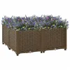 Image de 316525 vidaXL Lit surélevé 80x80x38 cm Polypropylène