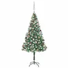 Image de vidaXL Arbre de Noël Artificiel Pré-éclairé/Boules Pommes de Pin, Sapin de Noël avec LED, Décoration de Vacances, Ornement de Fête Intérieur Extérieur, 180cm