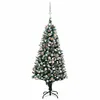 Image de vidaXL Arbre de Noël Artificiel Pré-éclairé/Boules Pommes de Pin, Sapin de Noël avec LED, Décoration de Vacances, Ornement de Fête Intérieur Extérieur, 150cm