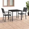 Image de Ensemble à manger d extérieur 3 pcs Acier