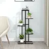 Image de vidaXL Support pour plantes 5 niveaux 43x22x98 cm Noir Métal
