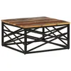 Image de Table basse 68x68x35 cm Bois de récupération massif