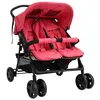 Image de vidaXL Poussette à Deux Places Landau Pliable de Vayage Poussette de Voyage pour Tout-petit Extérieur Protection contre 10345
