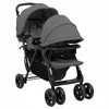 Image de vidaXL Poussette à Deux Places Landau Pliable de Vayage Poussette de Voyage pour Tout-petit Extérieur Protection contre 10348