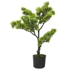 Image de vidaXL Kunstplant met pot pinus bonsai 60 cm groen336316