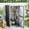 Image de Vidaxl Abri de Jardin, Anthracite, 88x89x161 cm, Acier Galvanisé