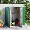 Image de vidaXL Abri à Outils de Jardin Remise de Stockage Organisateur d'Outils Cabane de Rangement Extérieur Vert 161x89x161 cm 316209