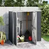 Image de vidaXL Abri à Outils de Jardin Remise de Stockage Organisateur d'Outils Cabane de Rangement Extérieur Anthracite 316211