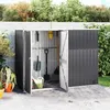 Image de vidaXL Abri à Outils de Jardin Remise de Stockage Organisateur d'Outils Cabane de Rangement Extérieur Anthracite 316215