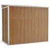 Image de vidaXL Abri de Jardin Mural Abri de Rangement d'Outils Rangement d'Equipement de Jardin Extérieur Marron 118x194x178 cm 316224