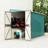 Image de Vidaxl Abri de Jardin, Fixé au Mur, Vert, 118X288X178 Cm
