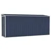 Image de vidaXL Abri de jardin mural Anthracite 118x382x178 cm Acier