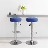 Image de vidaXL Tabourets de bar lot de 2 bleu tissu332975