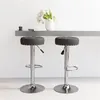 Image de vidaXL Tabourets de bar lot de 2 noir tissu332977