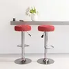 Image de vidaXL Tabourets de bar lot de 2 rouge bordeaux tissu332979