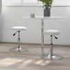Image de Lot de 2 chaise de bar vidaxl H. 53 cm non pliable interieur en plastique blanc