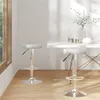 Image de vidaXL Tabourets de bar lot de 2 gris similicuir333102