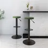 Image de Tabourets de bar lot de 2 vert foncé velours