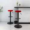Image de Tabourets de bar lot de 2 rouge bordeaux velours