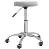 Image de vidaXL Chaise pivotante de bureau, Gris clair Velours
