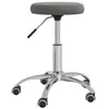 Image de vidaXL Chaise pivotante de bureau Gris foncé, Velours