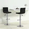 Image de Tabourets de bar lot de 2 noir velours