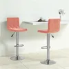 Image de vidaXL Lot de 2 Tabourets de Bar, Chaise de Pub, Siège de Bistrot, Meuble de Salle à Manger Cuisine Salon Maison Intérieur, Rose Velours