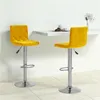 Image de vidaXL Lot de 2 Tabourets de Bar, Chaise de Pub, Siège de Bistrot, Meuble de Salle à Manger Cuisine Salon Maison Intérieur, Jaune Moutarde Velours