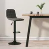 Image de Tabouret de bar Gris foncé Velours