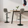 Image de vidaXL Tabourets de bar lot de 2 gris clair velours333991