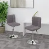 Image de Lot de 2 chaise vidaxl tissu 71 cm marron