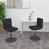 Image de Lot de 2 chaise de bureau vidaxl interieur non pliable en plastique H. 71 cm noir