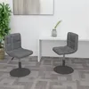 Image de Lot de 2 chaise de bureau vidaxl interieur non pliable en plastique H. 71 cm gris