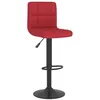 Image de vidaXL Tabourets de bar lot de 2 rouge bordeaux tissu