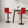 Image de vidaXL Lot de 2 Tabourets de Bar, Chaise de Pub, Siège de Bistrot, Meuble de Salle à Manger Cuisine Salon Maison Intérieur, Rouge Bordeaux Velours